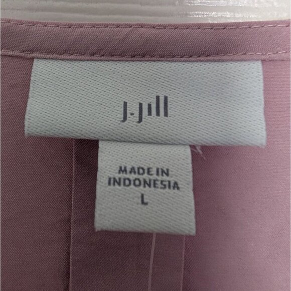 NEW J Jill Tunic Womens Size Large Mauve Purple Flowy Oversize Long Sleeve - Picture 6 of 13